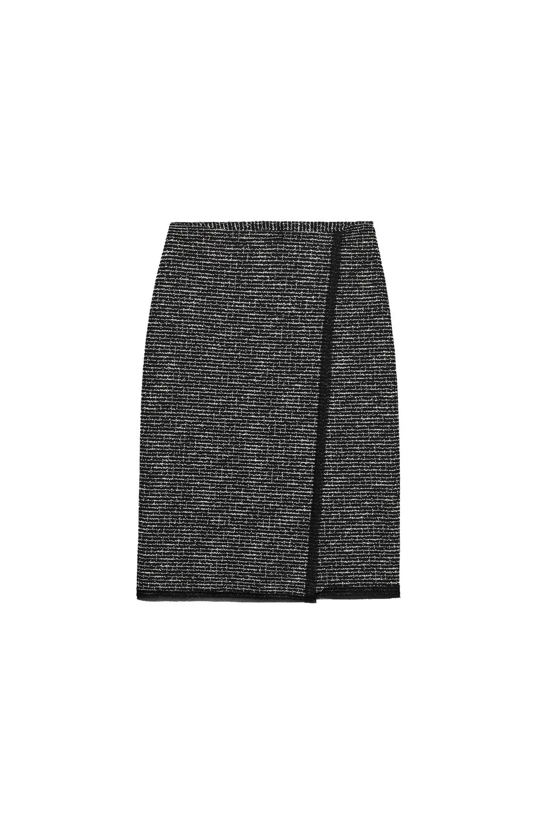 Комбинированная фактурная юбка миди, Zara