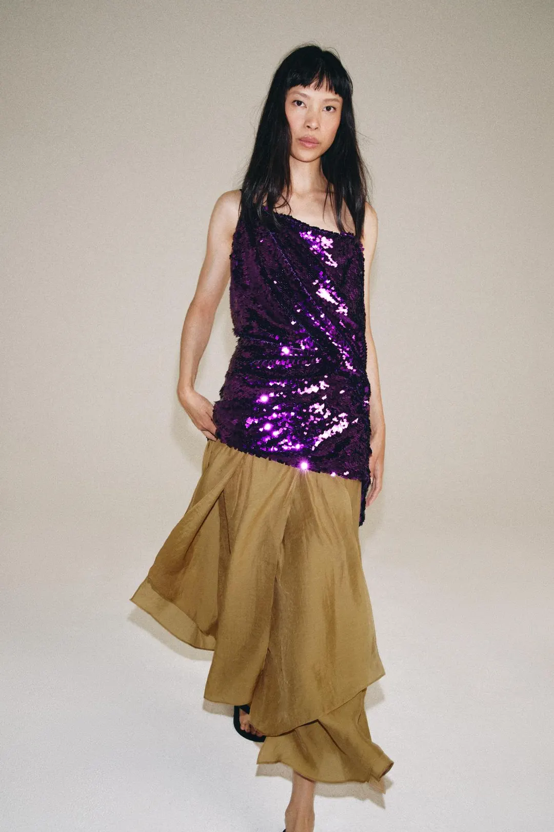 Юбка с оборками ZW Collection, Zara