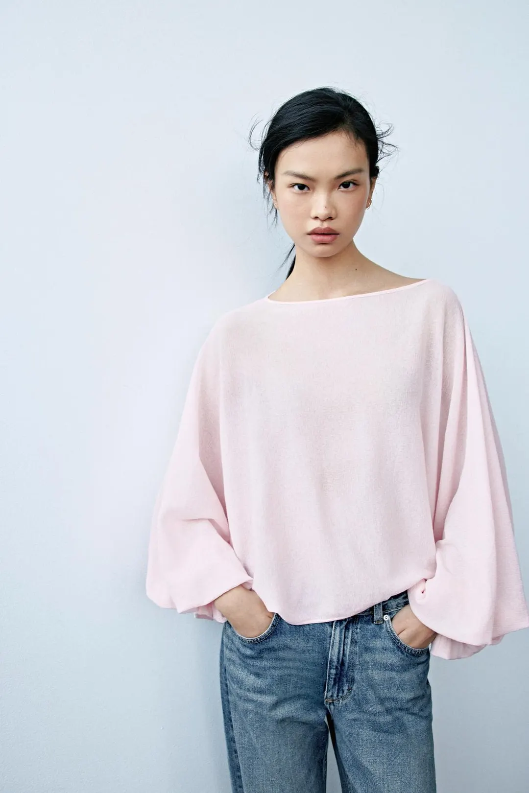 Джемпер с объемными рукавами, Zara
