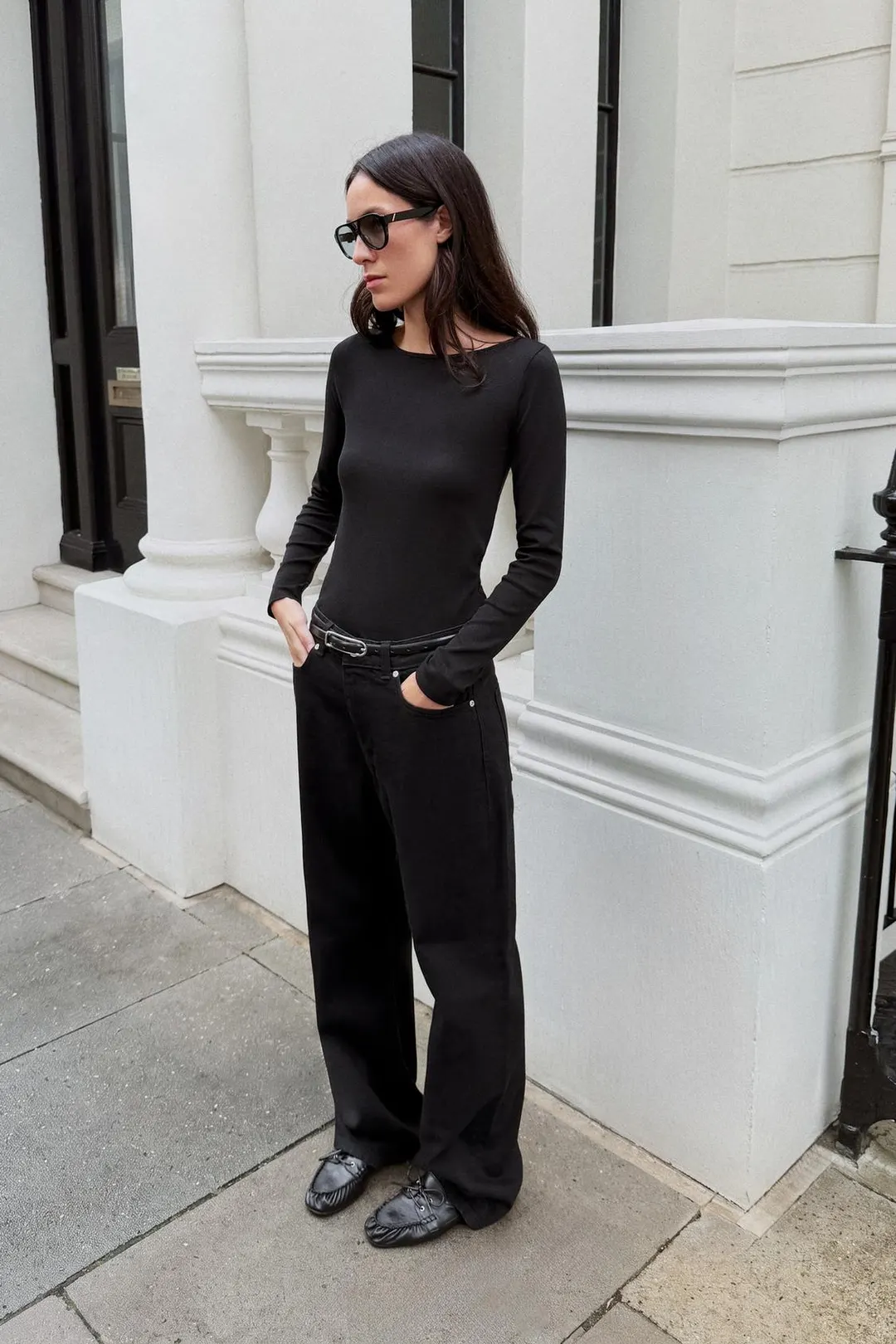 Футболка с вырезом лодочкой, Zara