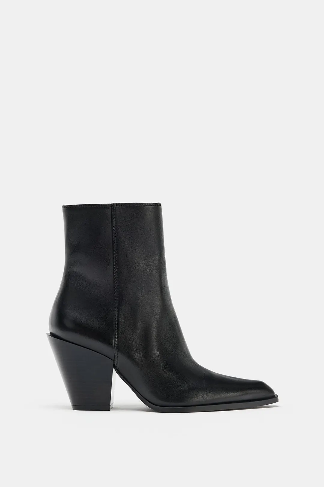 Ковбойские ботильоны из кожи, Zara