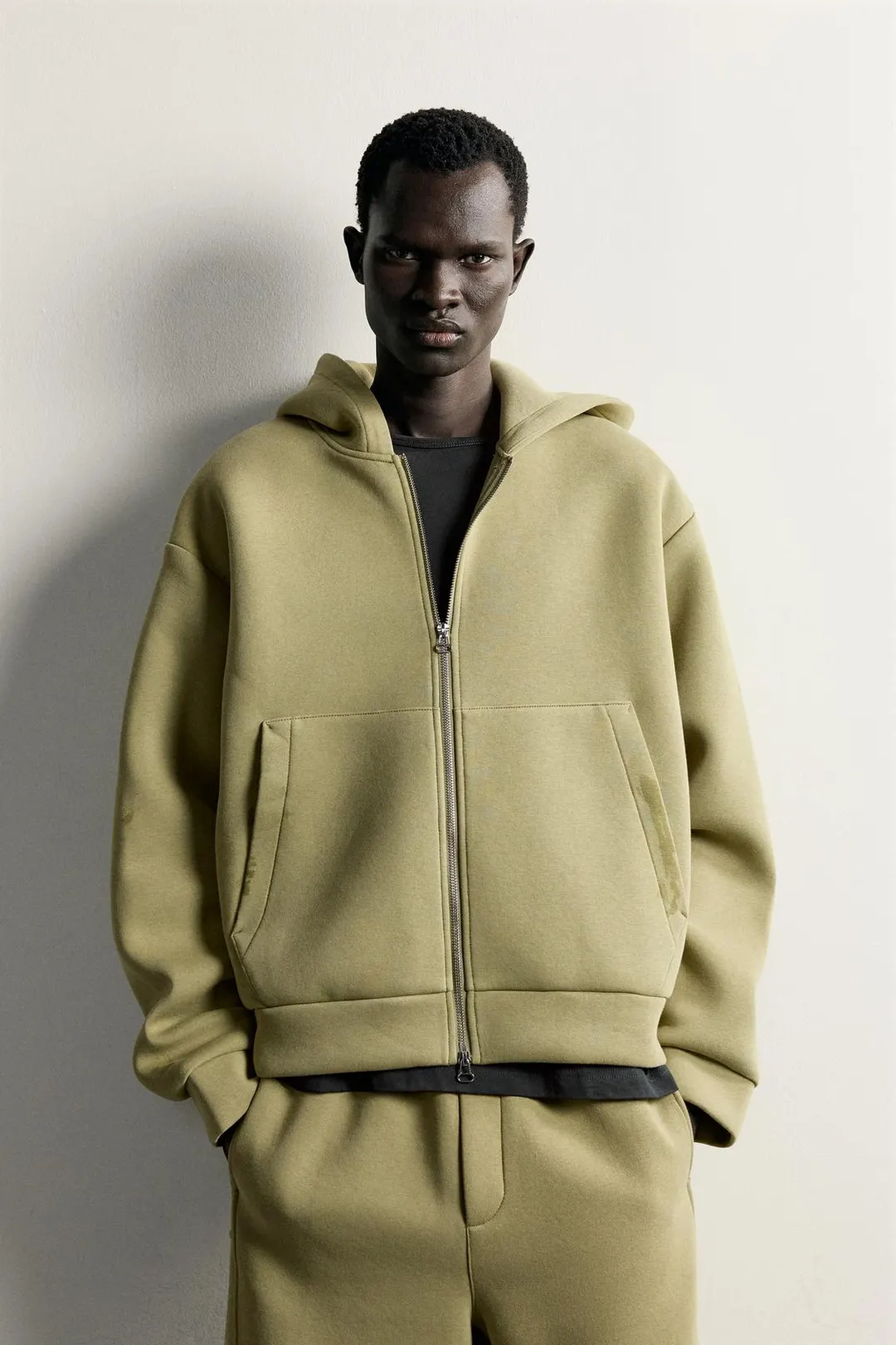 Худи компактной вязки свободного кроя, Zara