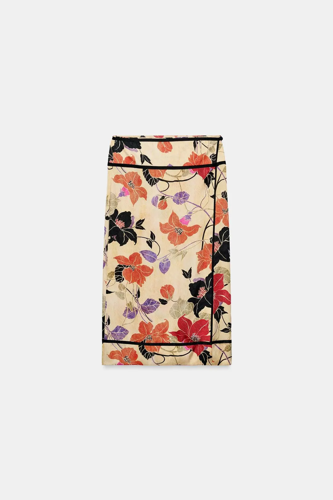 Юбка-парео с цветочным принтом ZW Collection, Zara