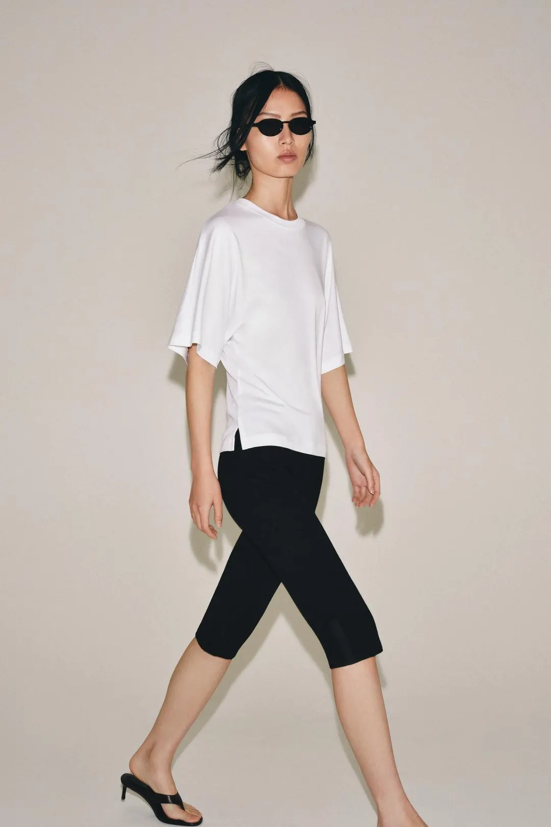 Футболка облегающего кроя из хлопка SUPIMA®, Zara