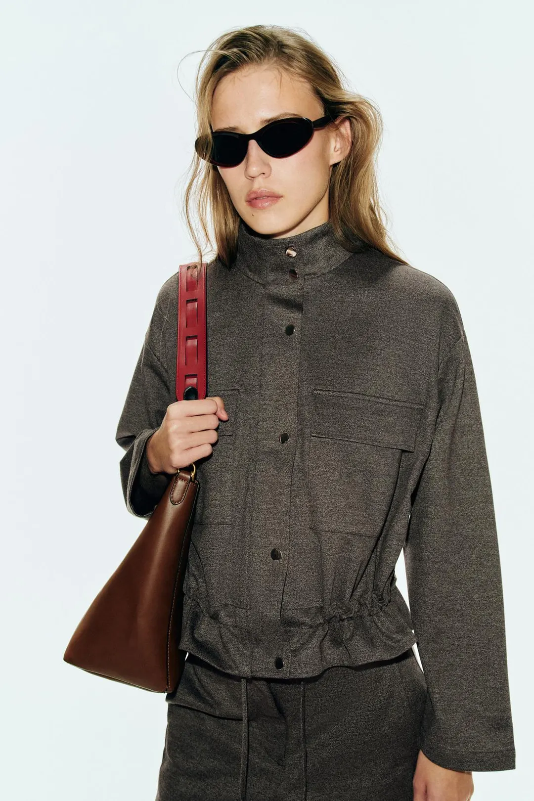 Куртка-сафари из мягкой ткани, Zara