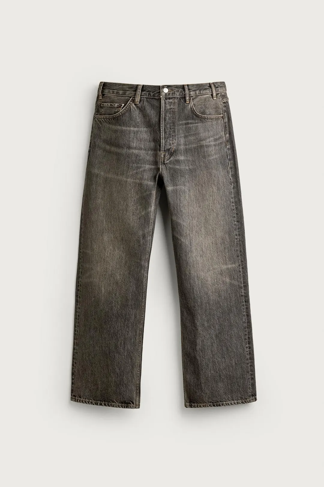 Прямые джинсы с легким клешем, Zara