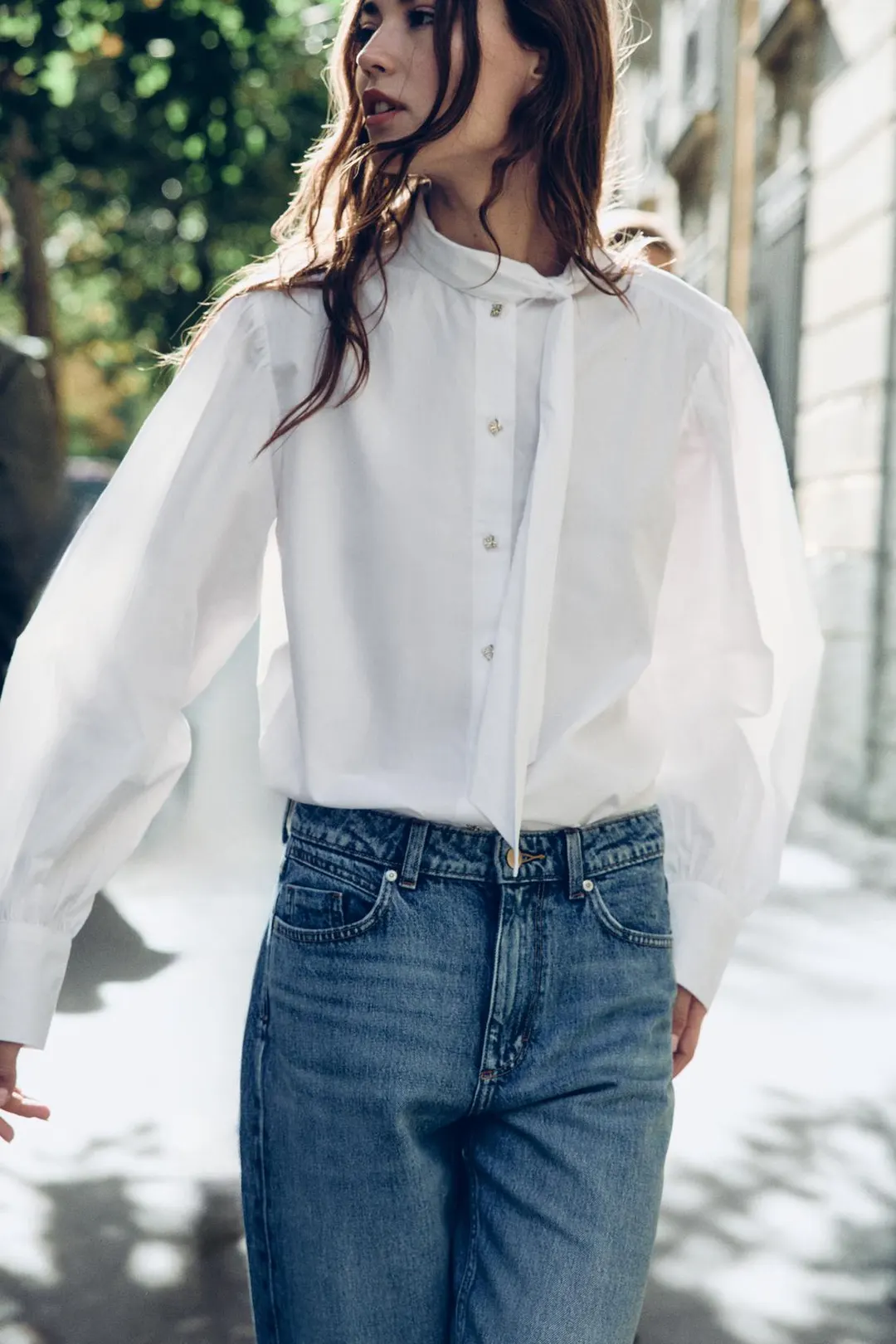 Рубашка с узлом, Zara
