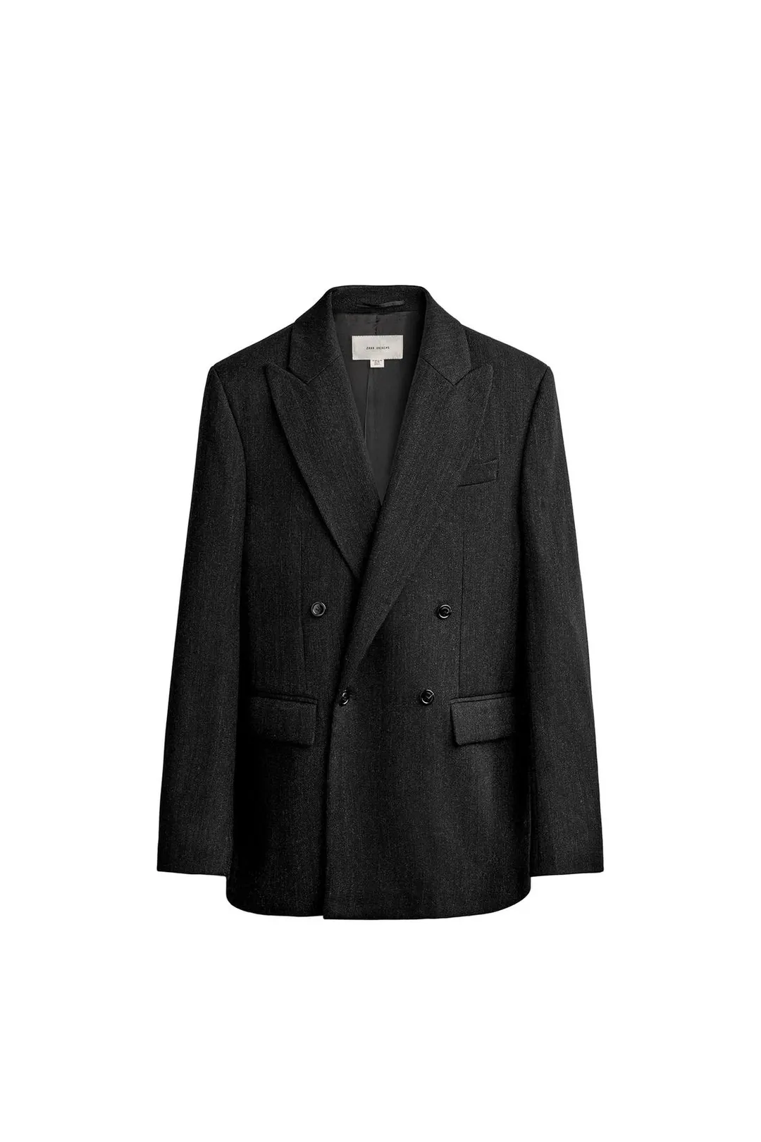 Блейзер костюмный Manteco® из 100% шерсти двубортный, Zara