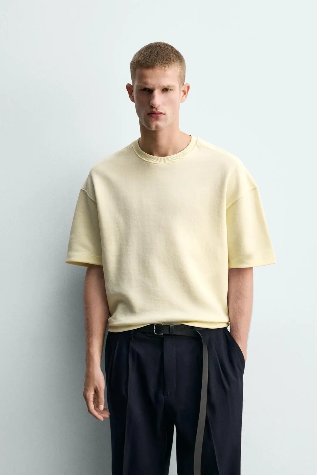 Свитшот свободного кроя из интерлока, Zara