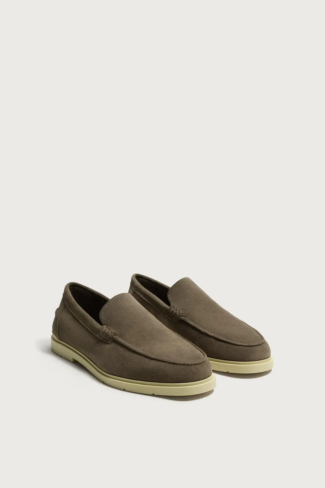 Повседневные кожаные лоферы, Zara