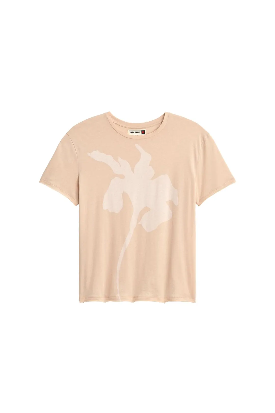 Футболка с цветочным принтом, Zara