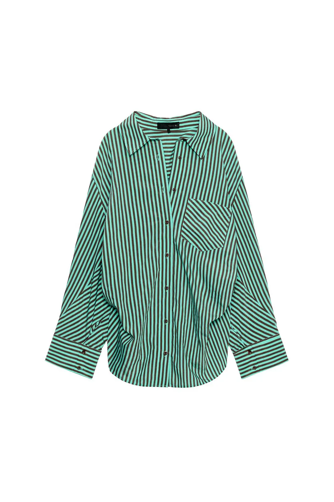 Полосатая рубашка оверсайз, Zara