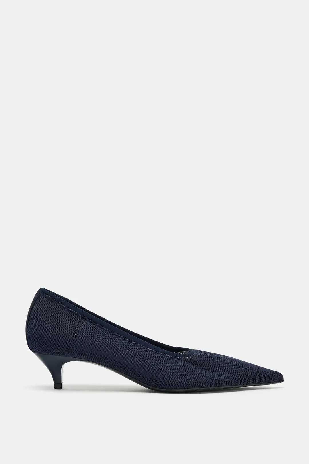 Туфли сетчатые на каблуке kitten heel, Zara