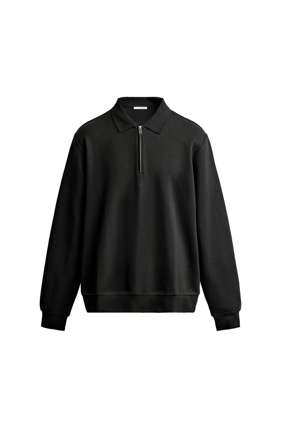 Толстовка-поло из интерлока на молнии, Zara