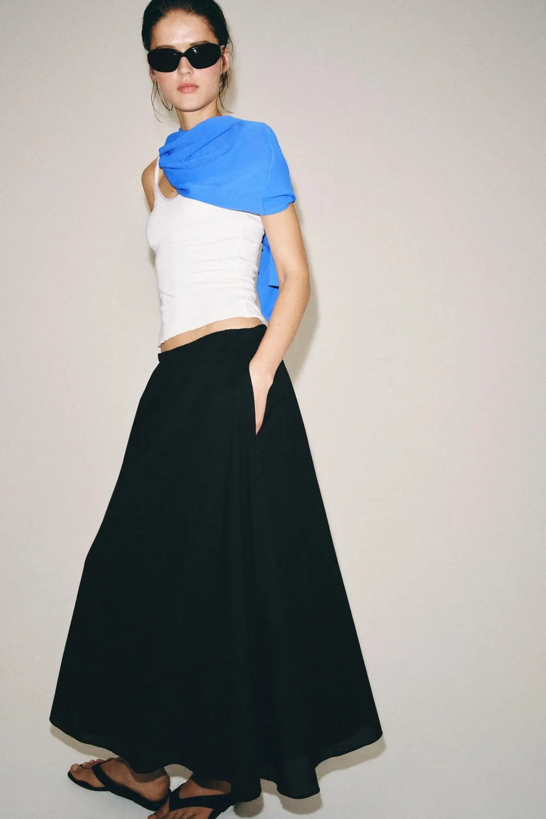 Длинная юбка ZW Collection, Zara