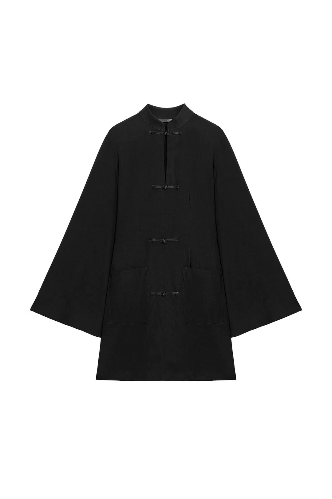 Короткое платье с застежкой на клеванты, Zara