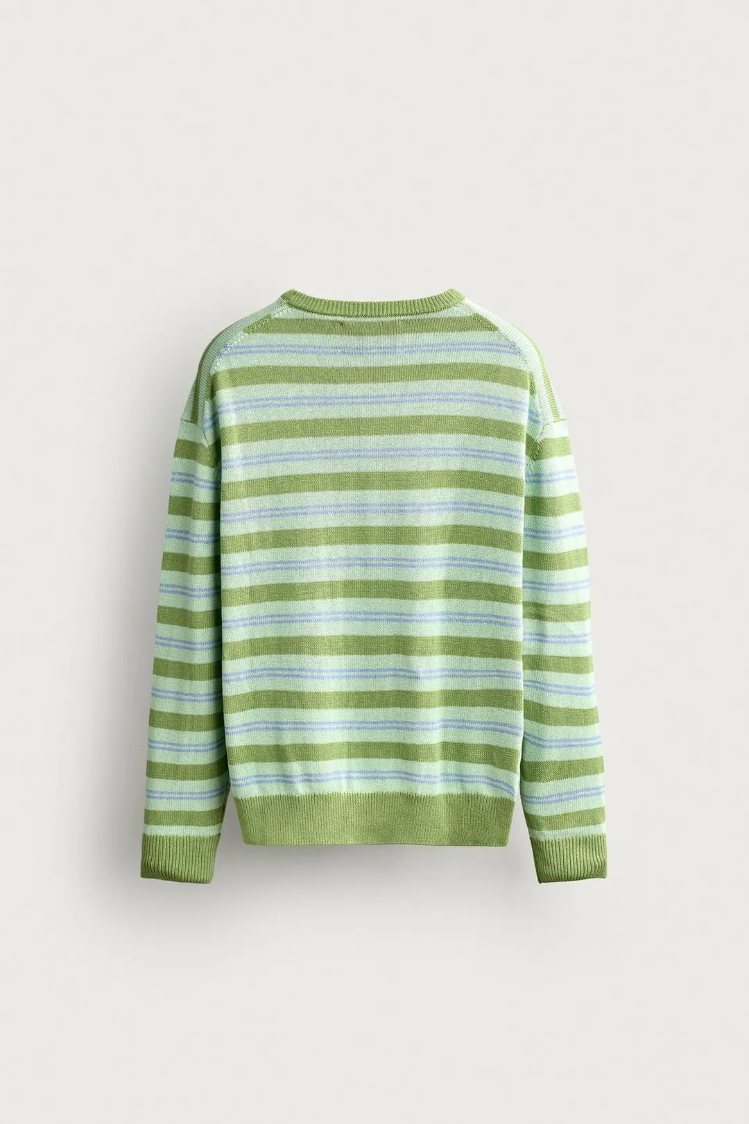 Джемпер из хлопка и льна в полоску, Zara