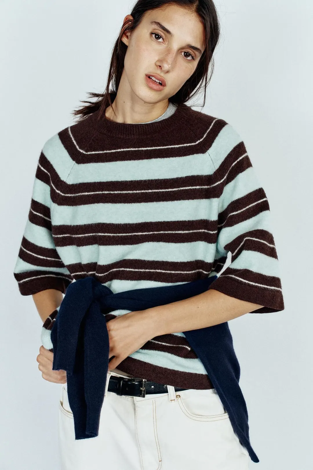 Джемпер мягкий в полоску, Zara