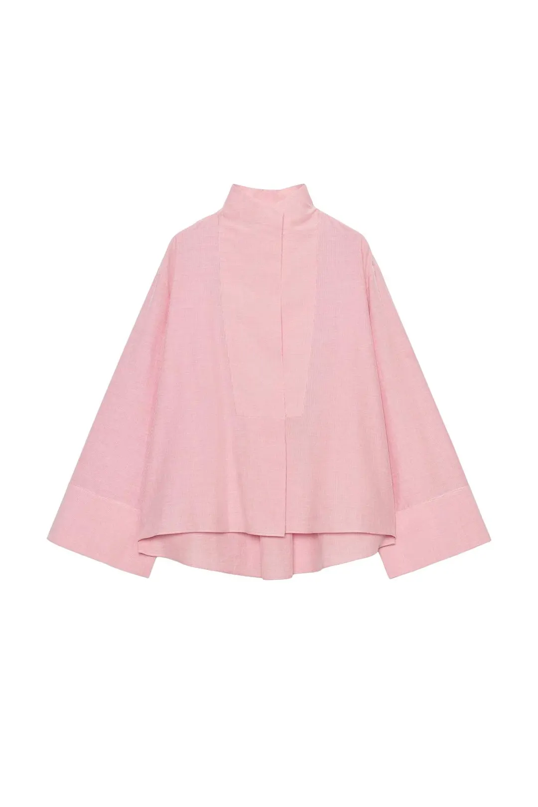 Рубашка в полоску с манишкой ZW Collection, Zara