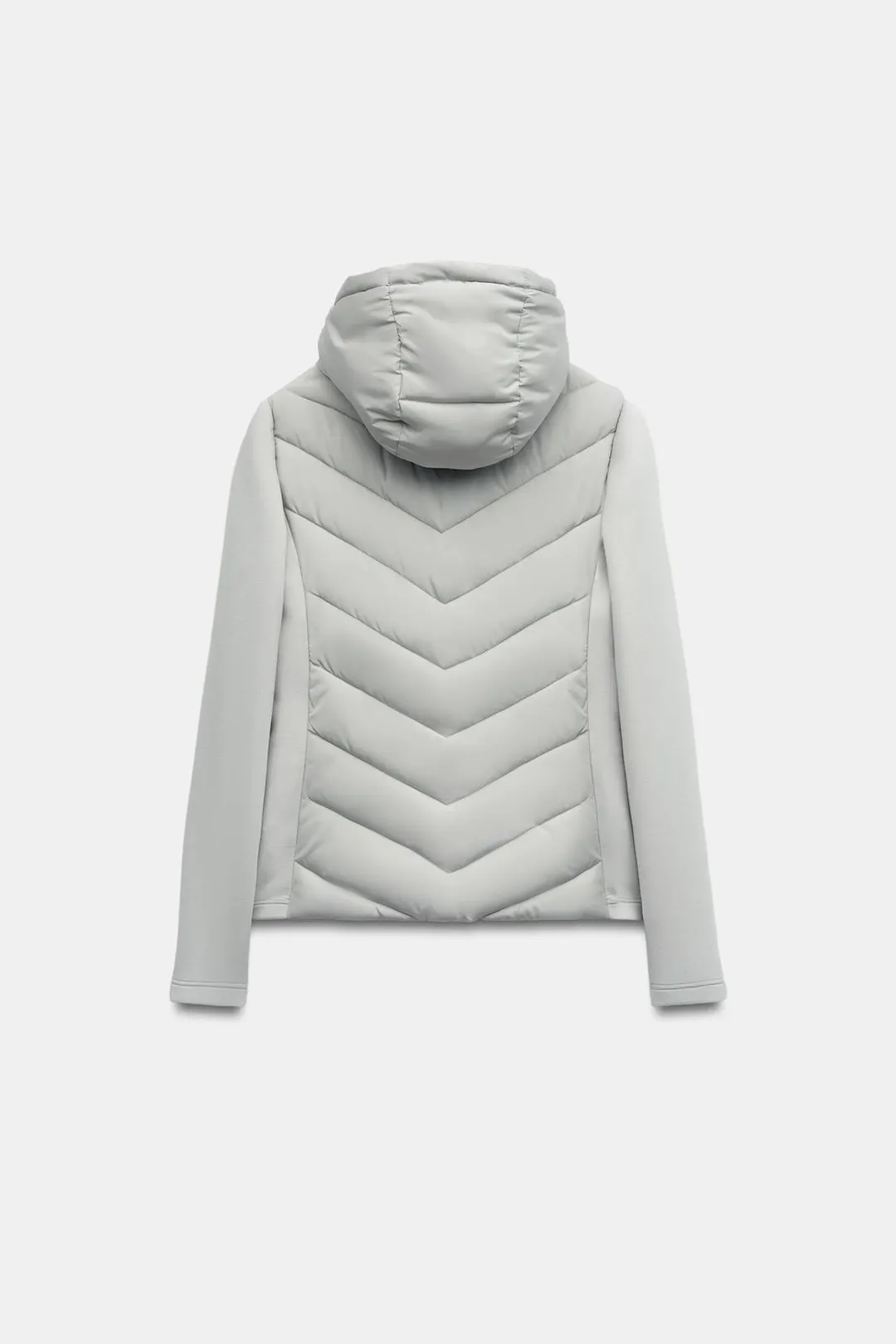 Комбинированная утепленная куртка-худи, Zara