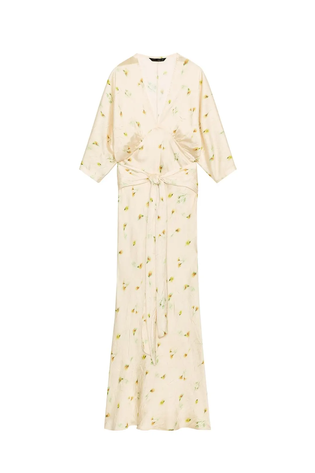 Длинное платье с принтом ZW Collection, Zara