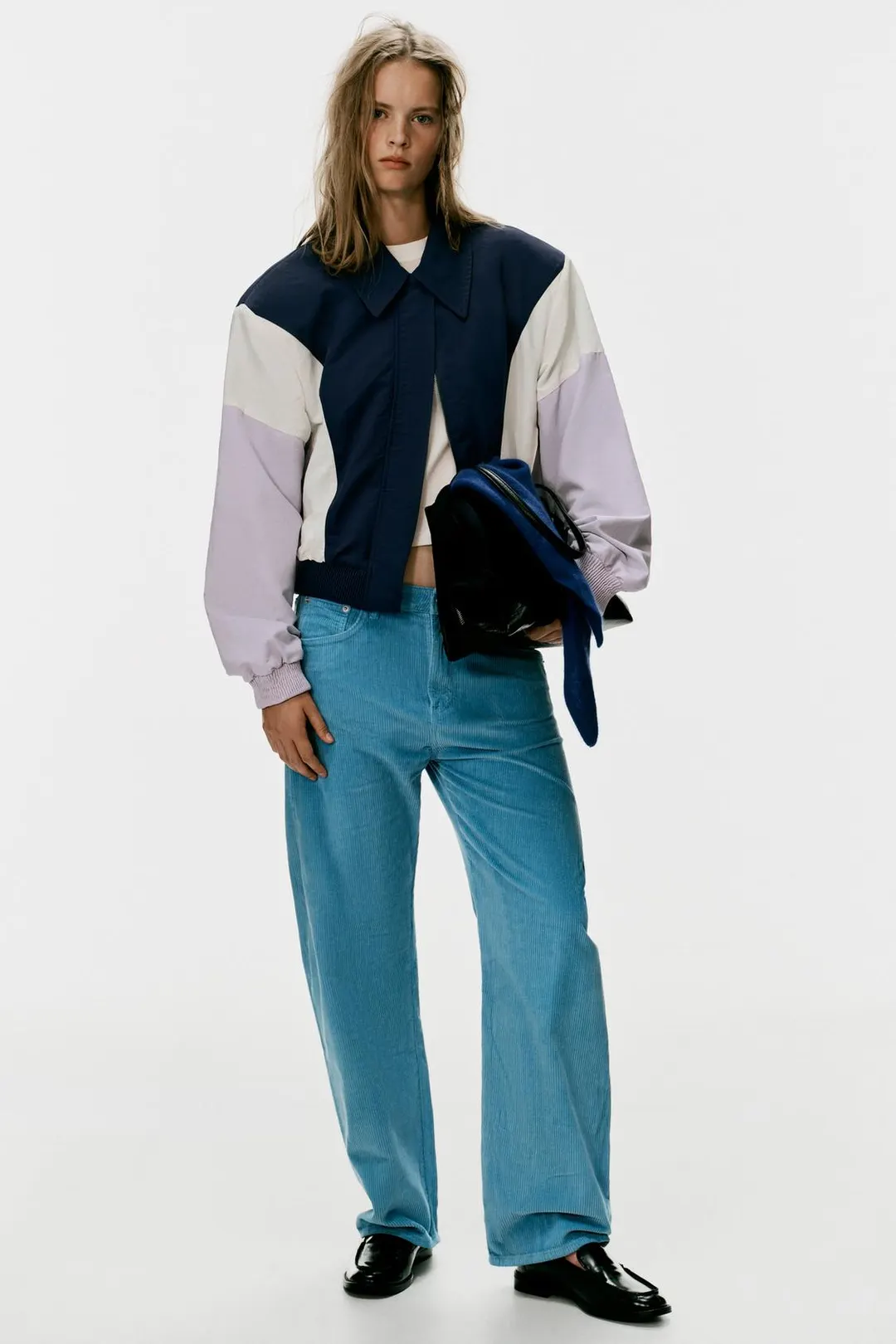 Куртка-бомбер с контрастными деталями, Zara