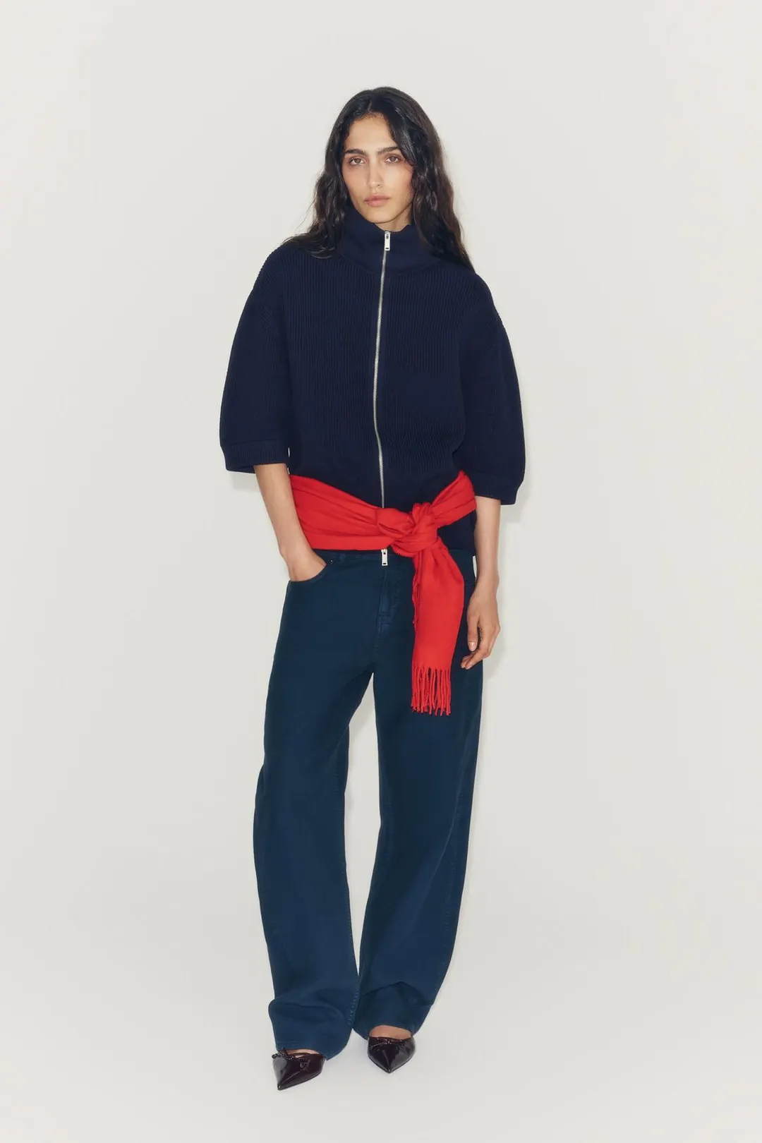 Кардиган на молнии, Zara