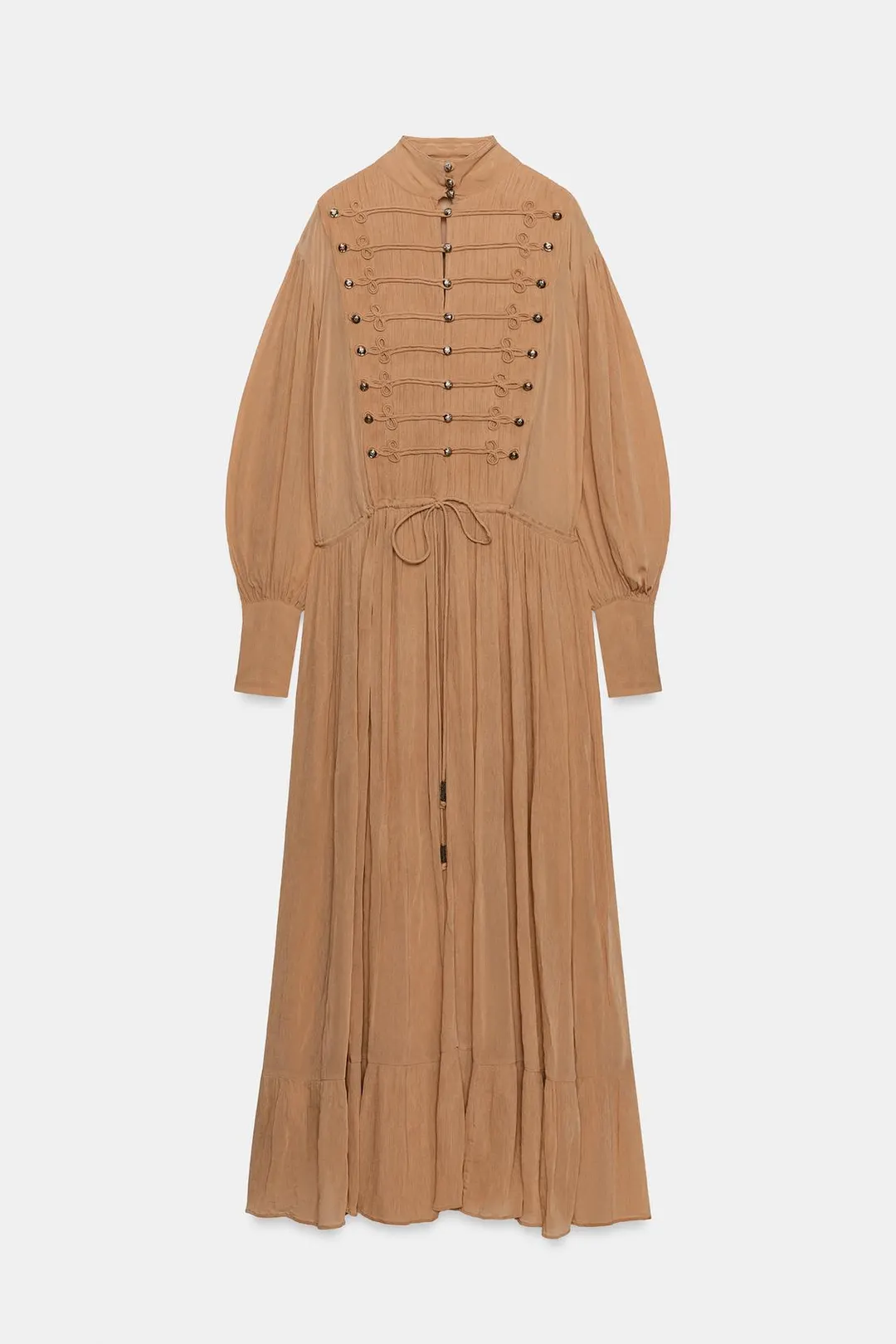 Платье длинное с застежкой-клевант ZW Collection, Zara