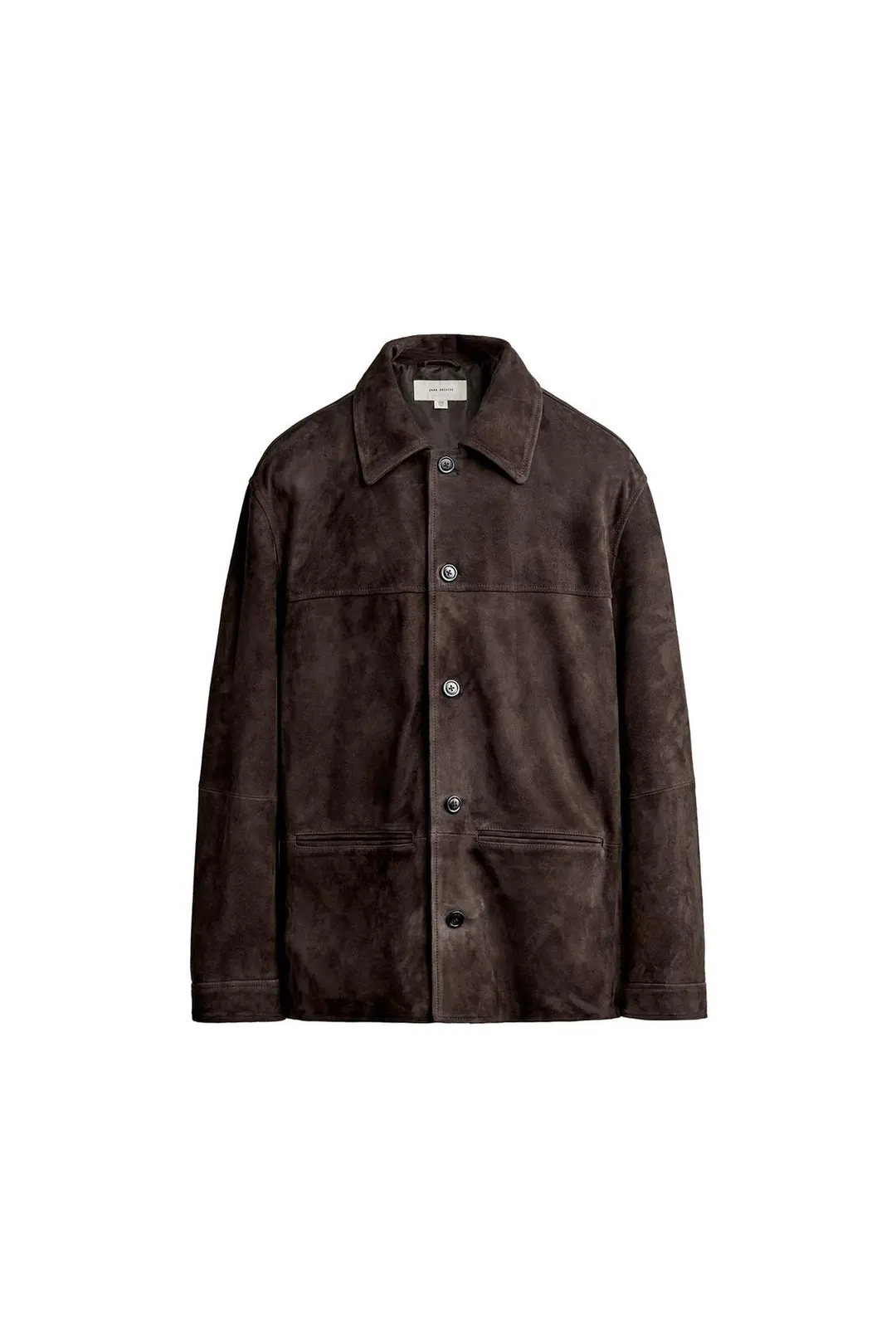 Куртка прямого кроя из замши, Zara