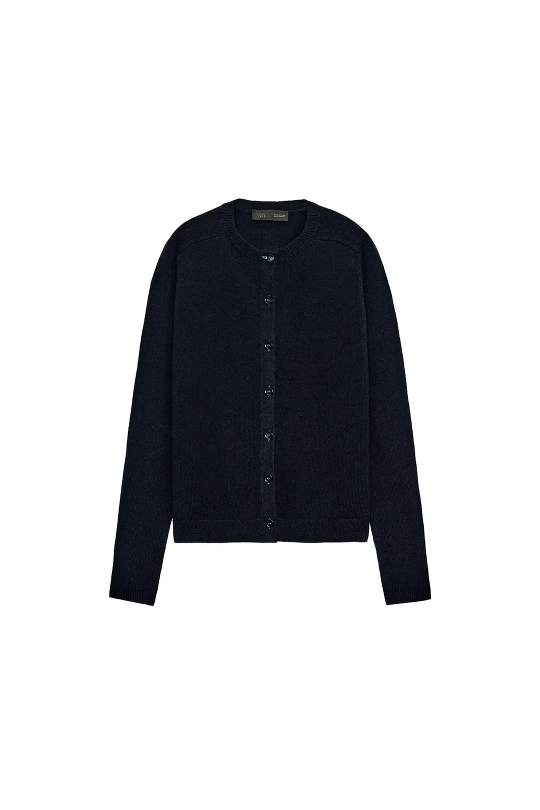Однотонный кардиган из 100% шерсти, Zara