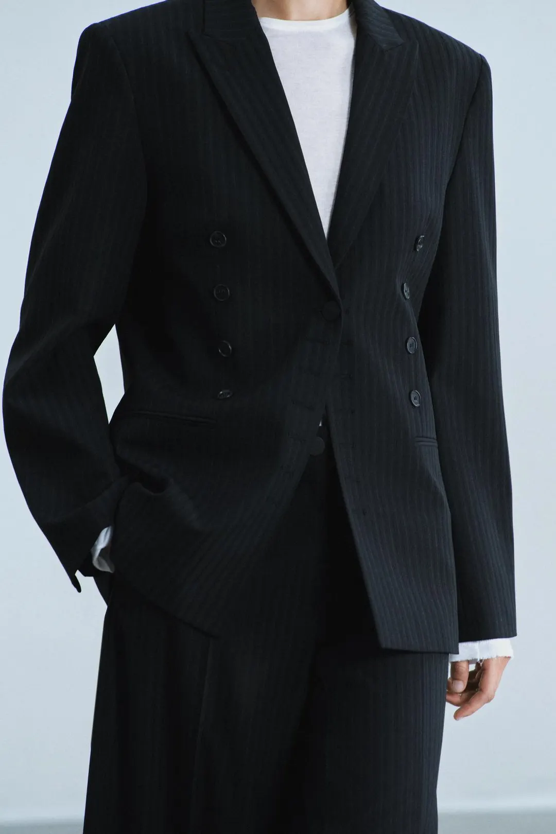 Полосатый блейзер ZW Collection, Zara