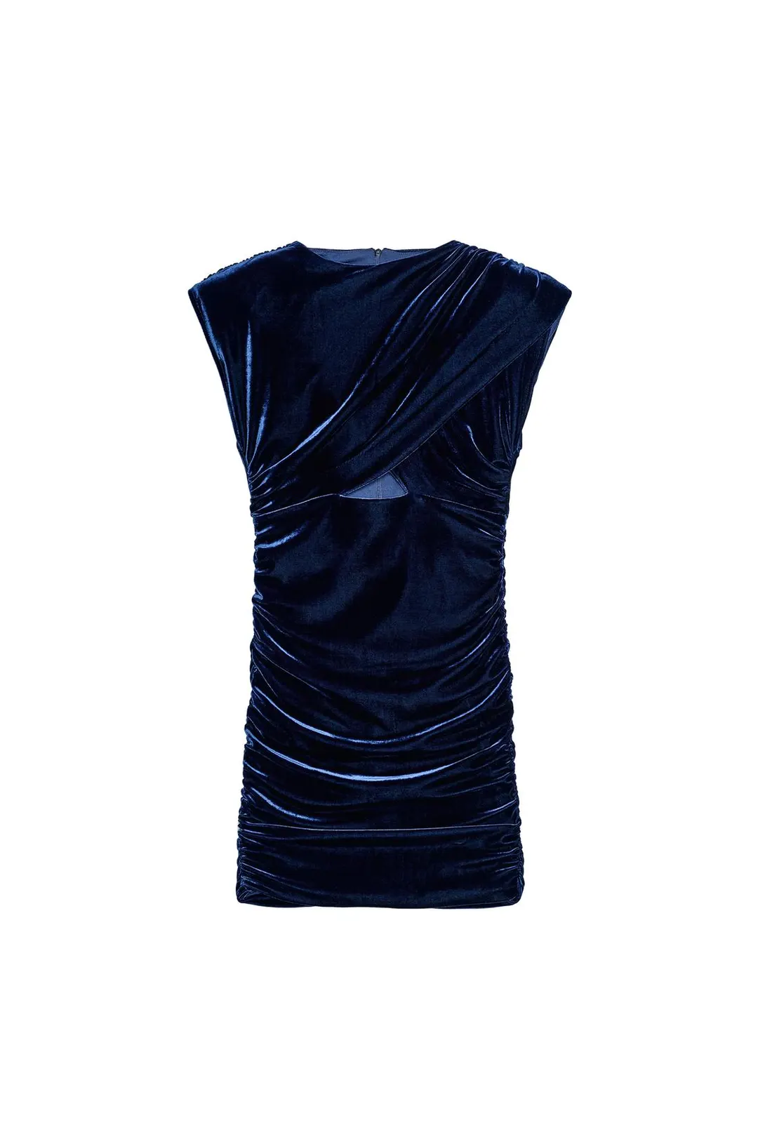 Платье мини из бархата с вырезами, Zara
