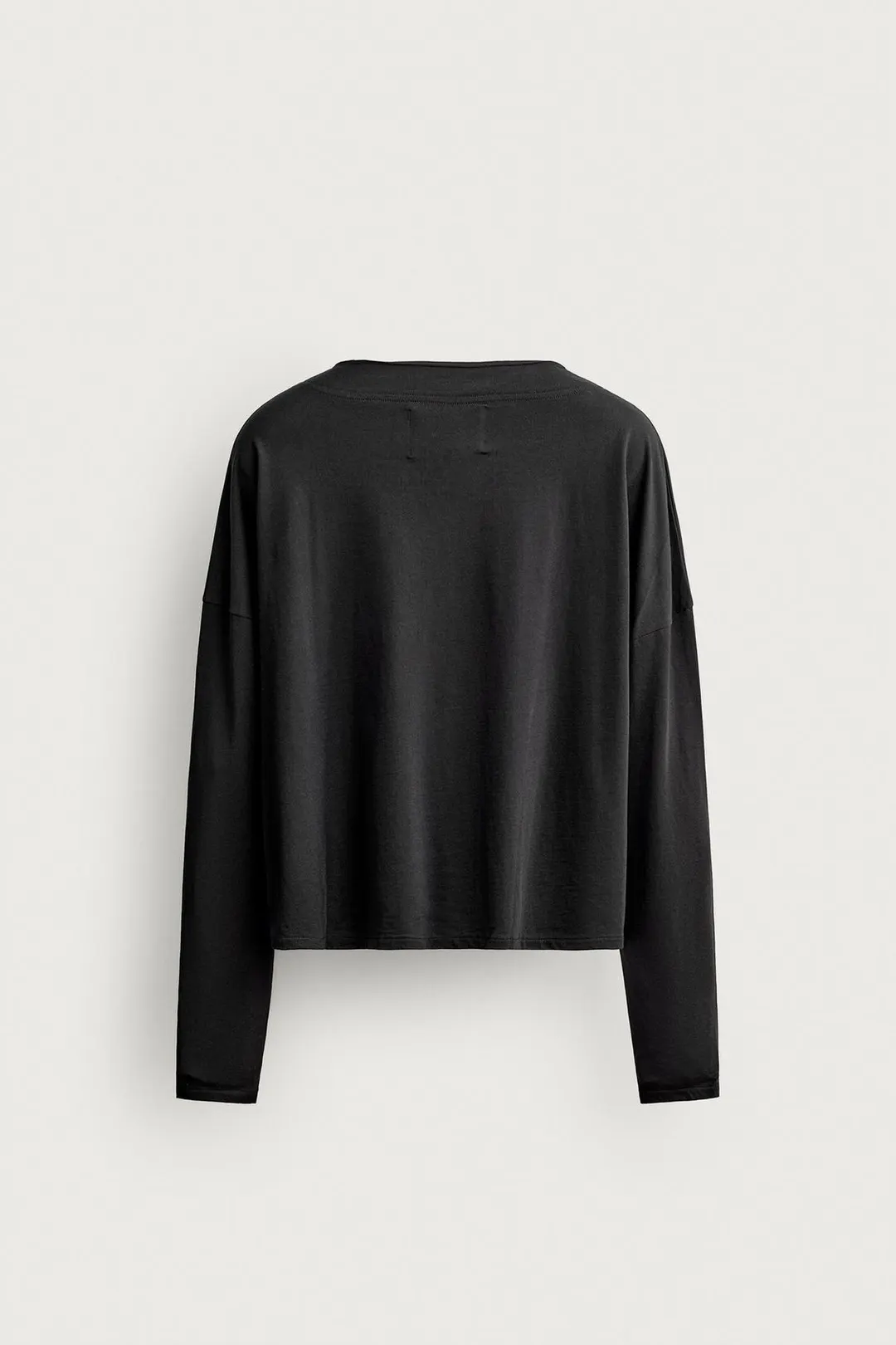 Укороченная футболка с длинными рукавами, Zara