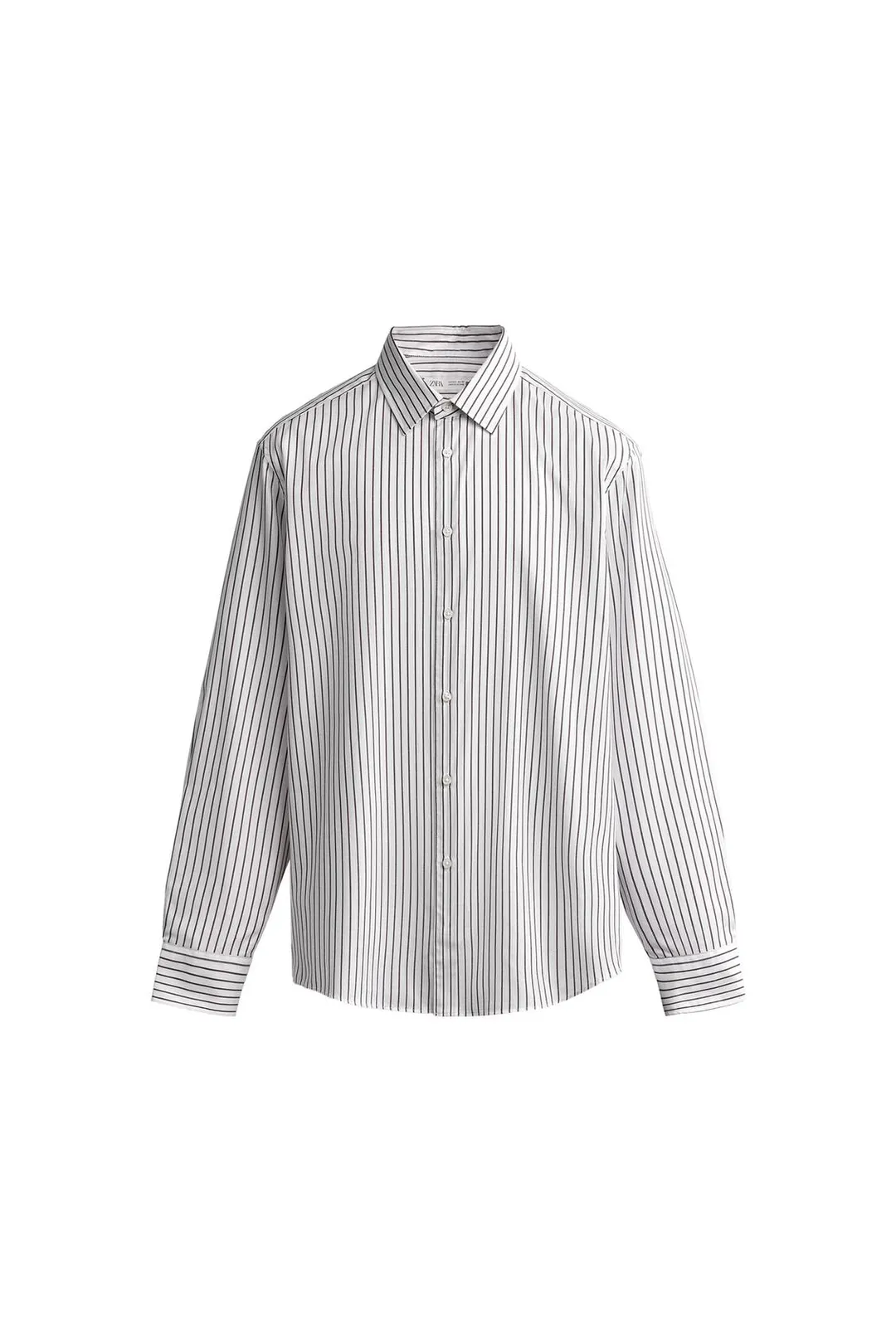 Рубашка прямого кроя в полоску, Zara