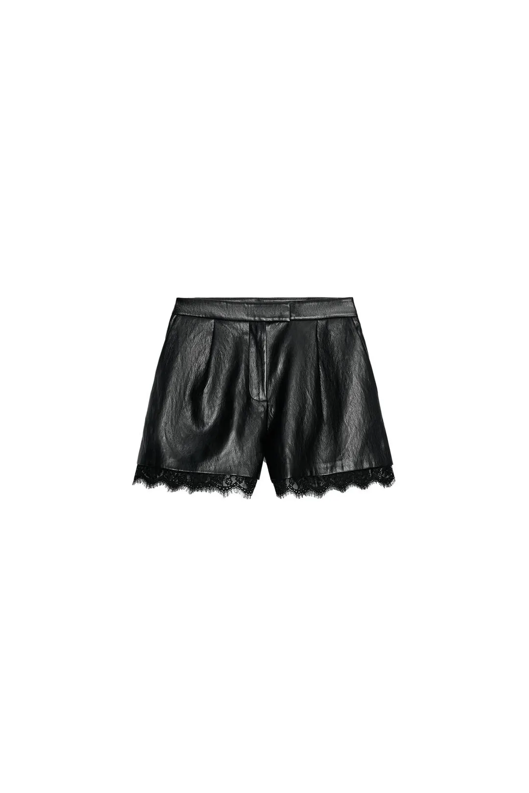 Бермуды под кожу с кружевом, Zara