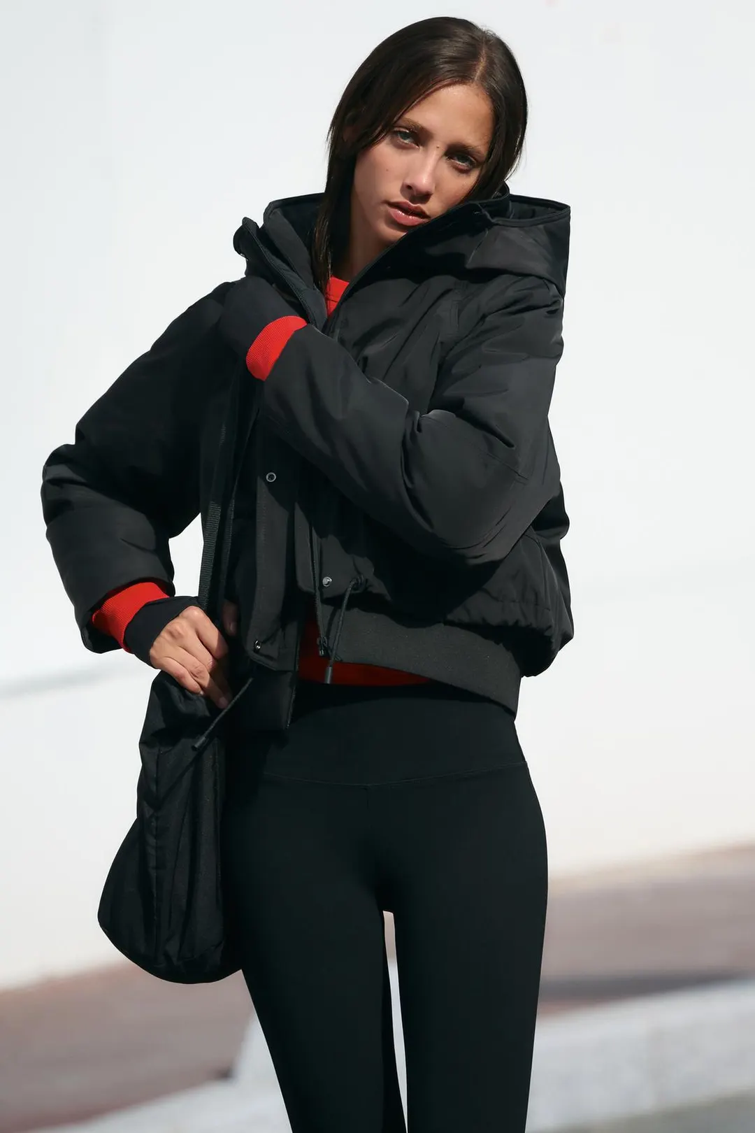 Короткий водоотталкивающий и ветрозащитный анорак, Zara
