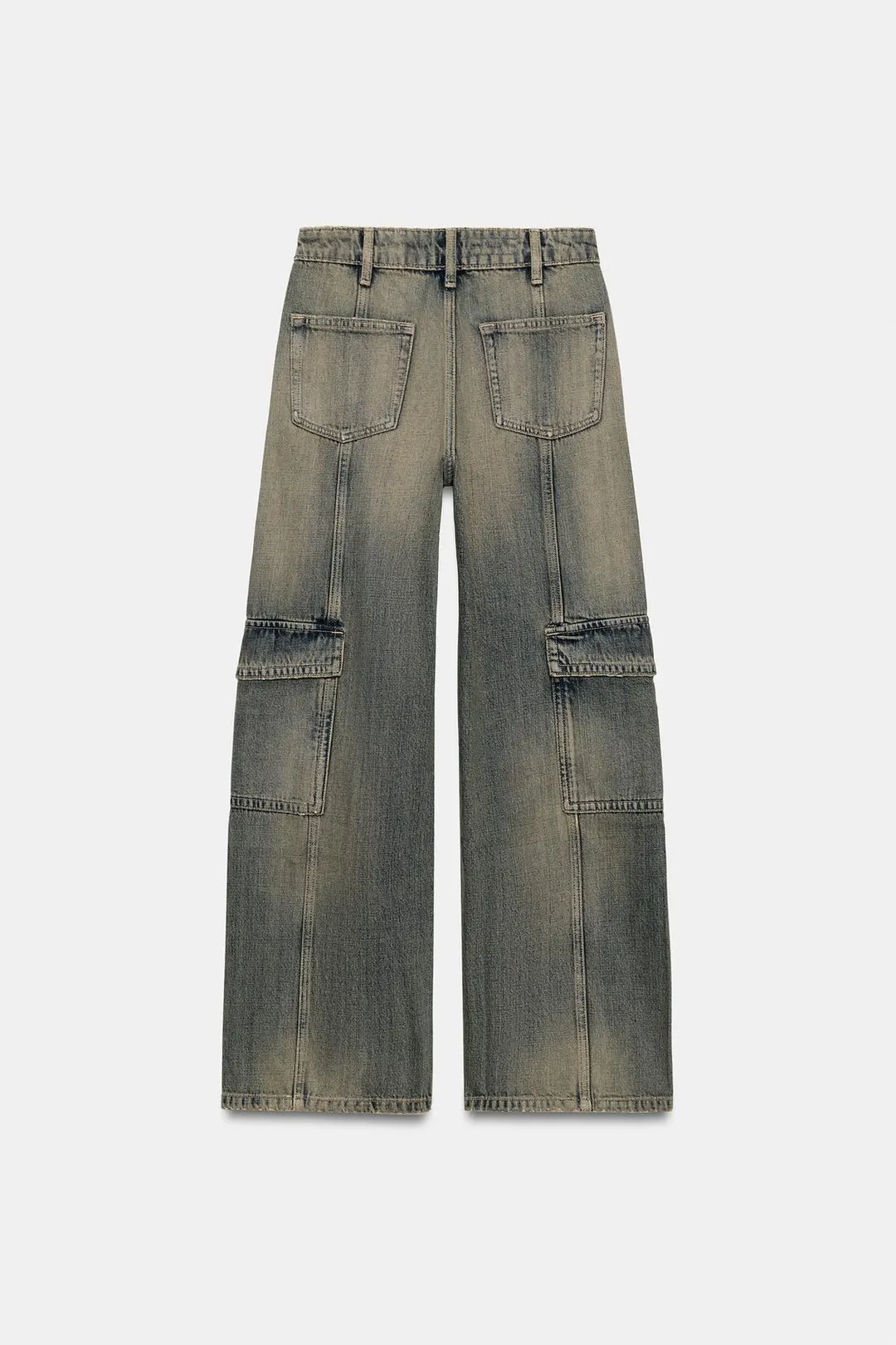 Джинсы карго со средней посадкой TRF, Zara