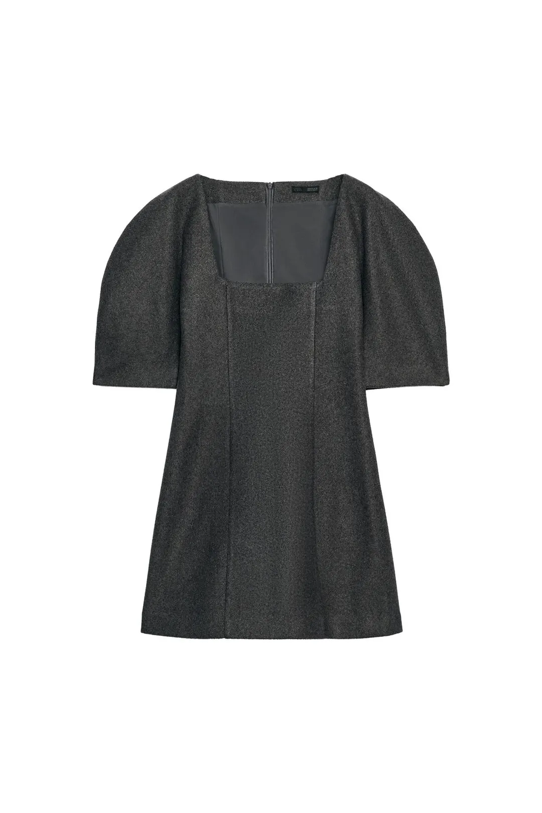 Платье мини с объемными рукавами, Zara