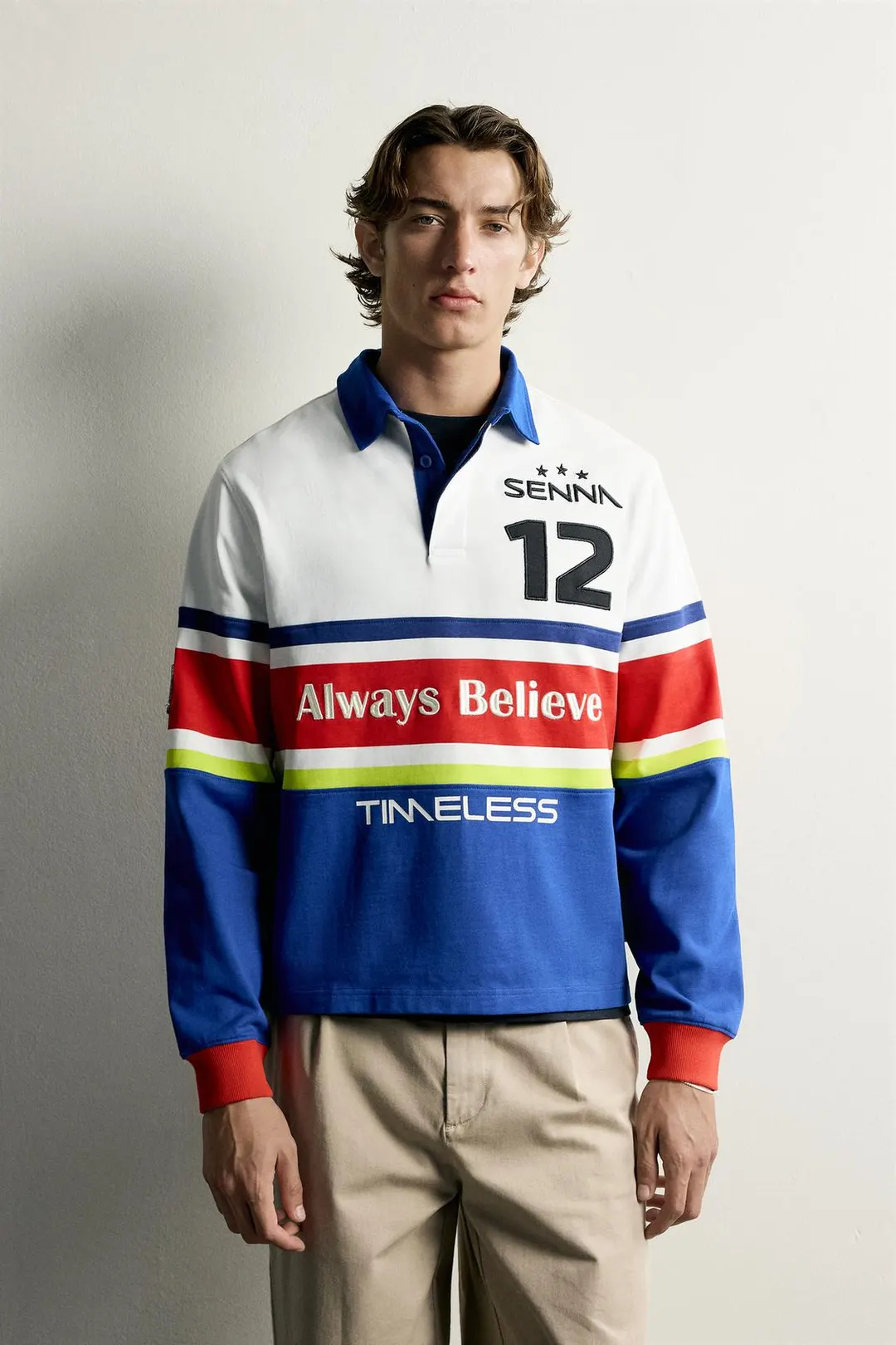 Поло в полоску с принтом AYRTON SENNA © SENNA BRANDS, Zara