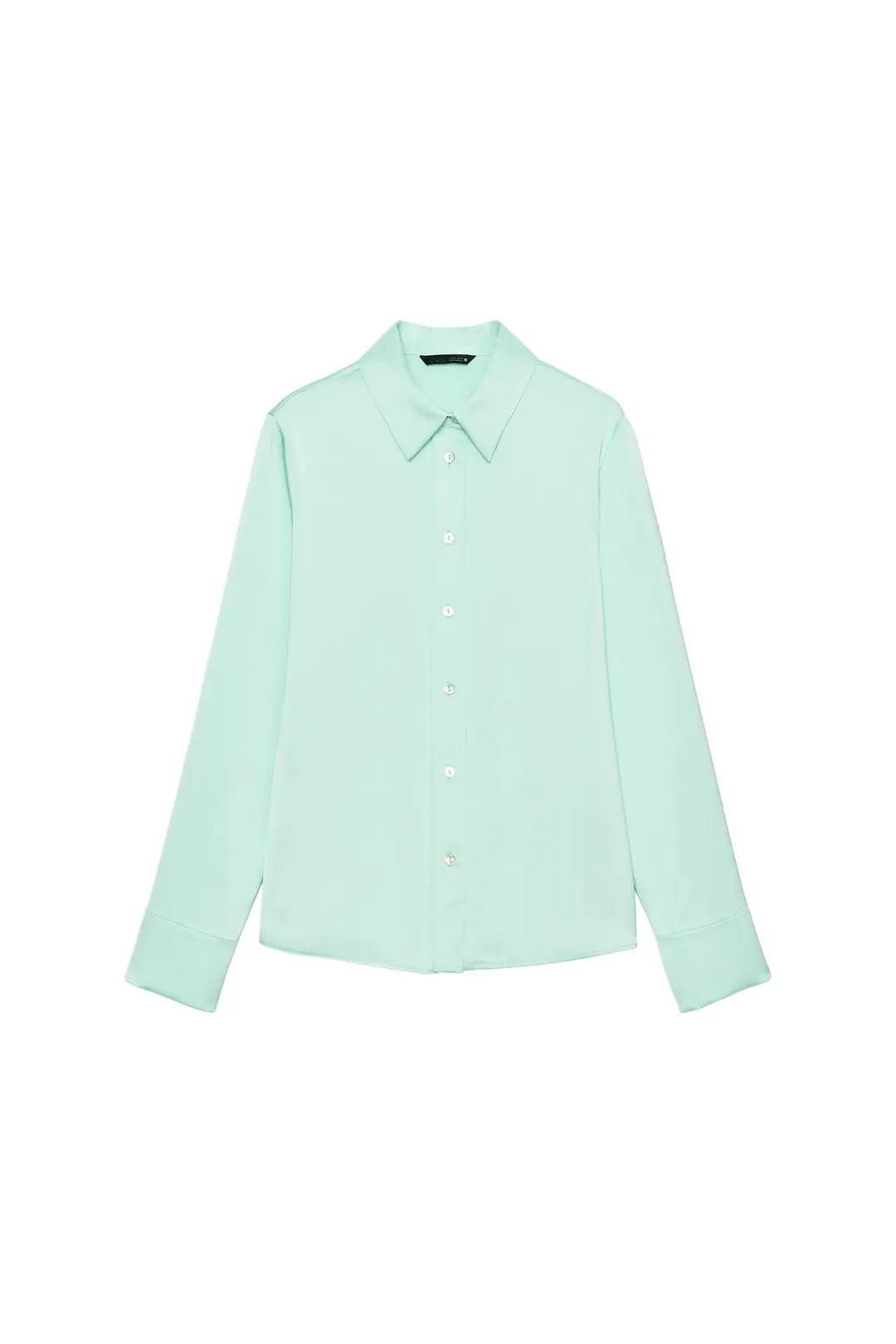 Рубашка атласная с завязками сзади, Zara
