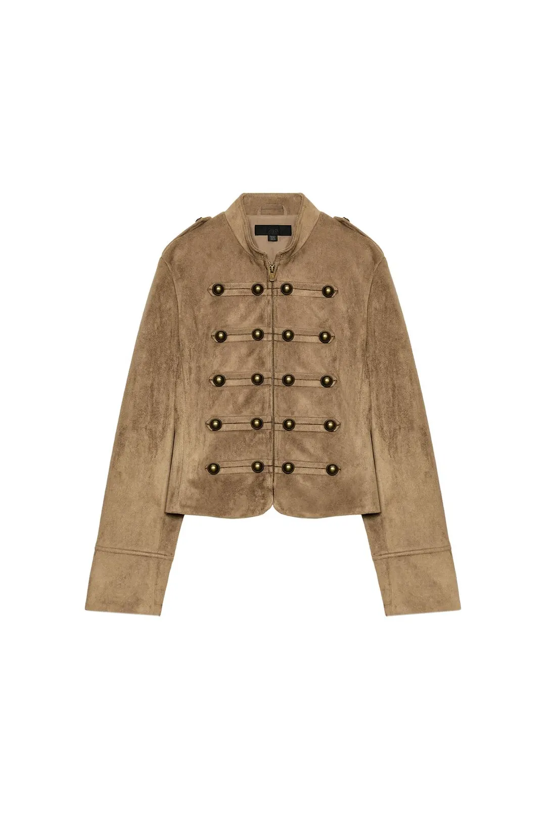 Куртка из искусственной замши с застежкой на узелки, Zara