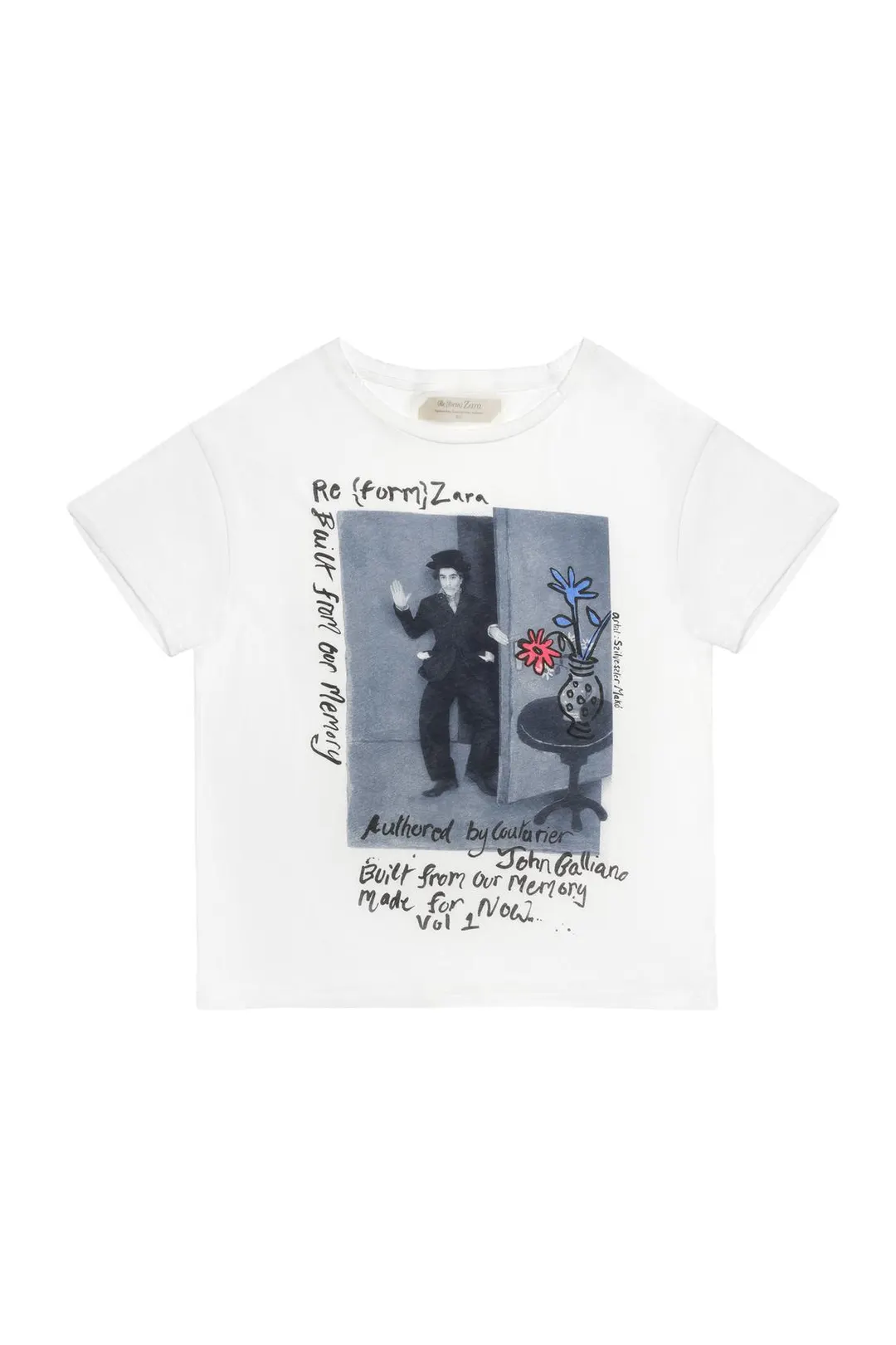Укороченная футболка с принтом Limited Edition, Zara