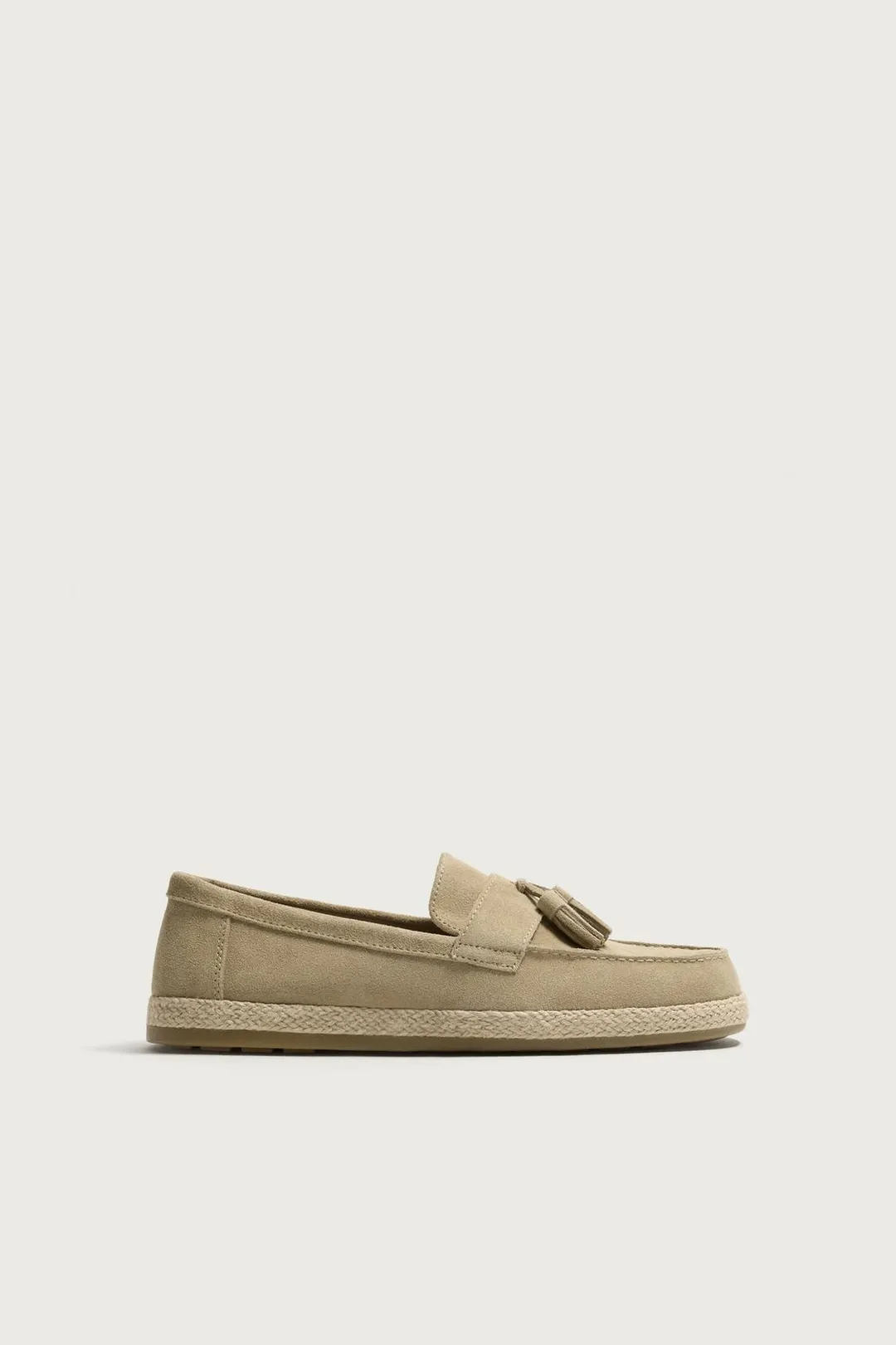 Кожаные повседневные лоферы с кисточками, Zara