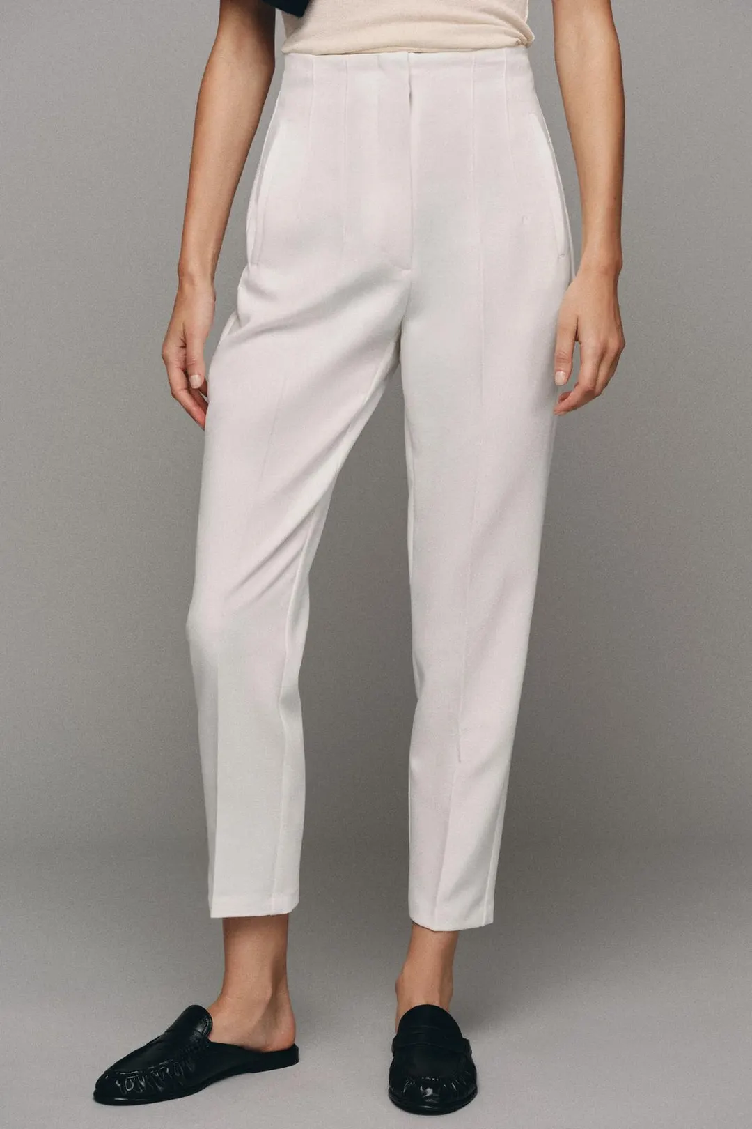 Брюки с высокой посадкой, Zara