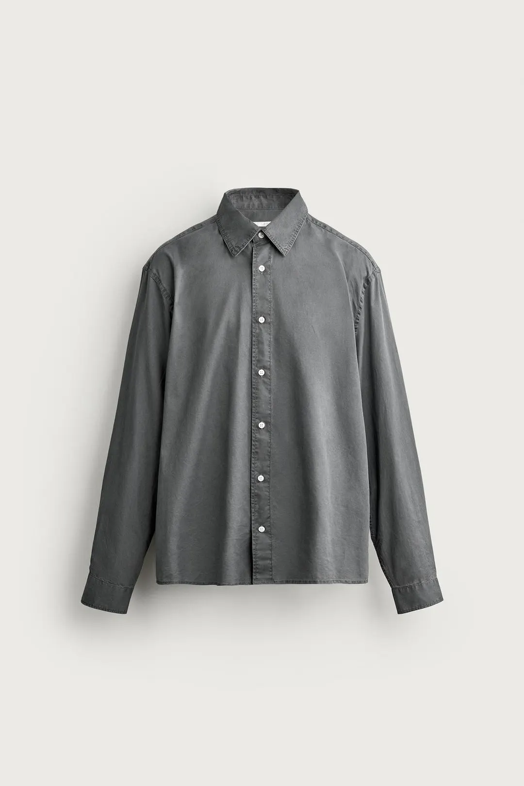 Рубашка свободного кроя с эффектом стирки, Zara