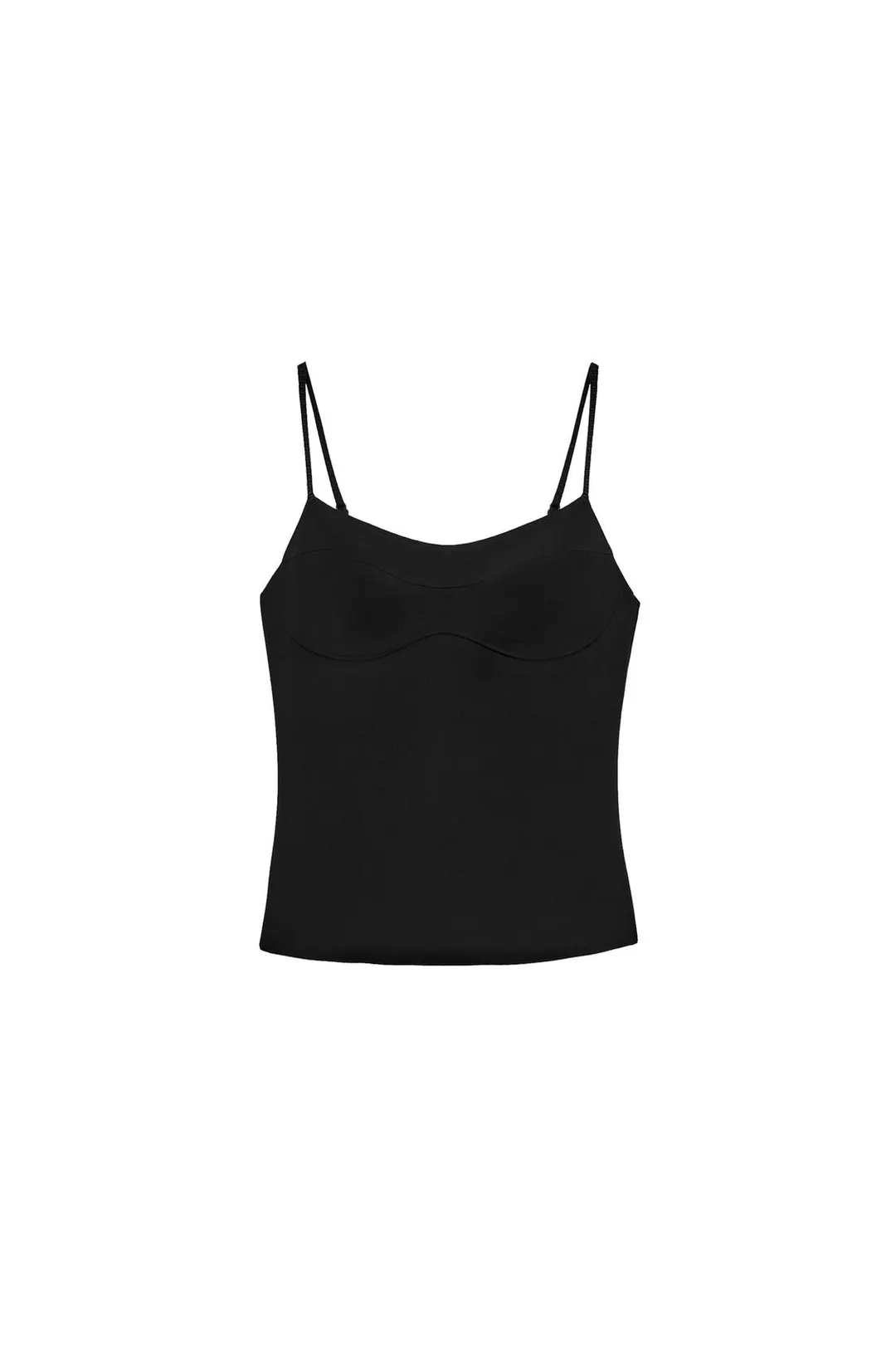 Топ на бретелях с декоративными швами, Zara