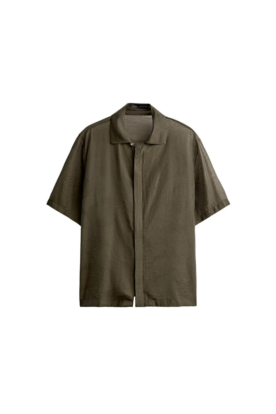 Рубашка струящаяся жаккардовая, Zara