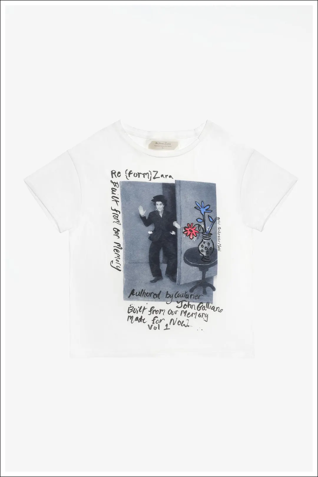 Укороченная футболка с принтом Limited Edition, Zara