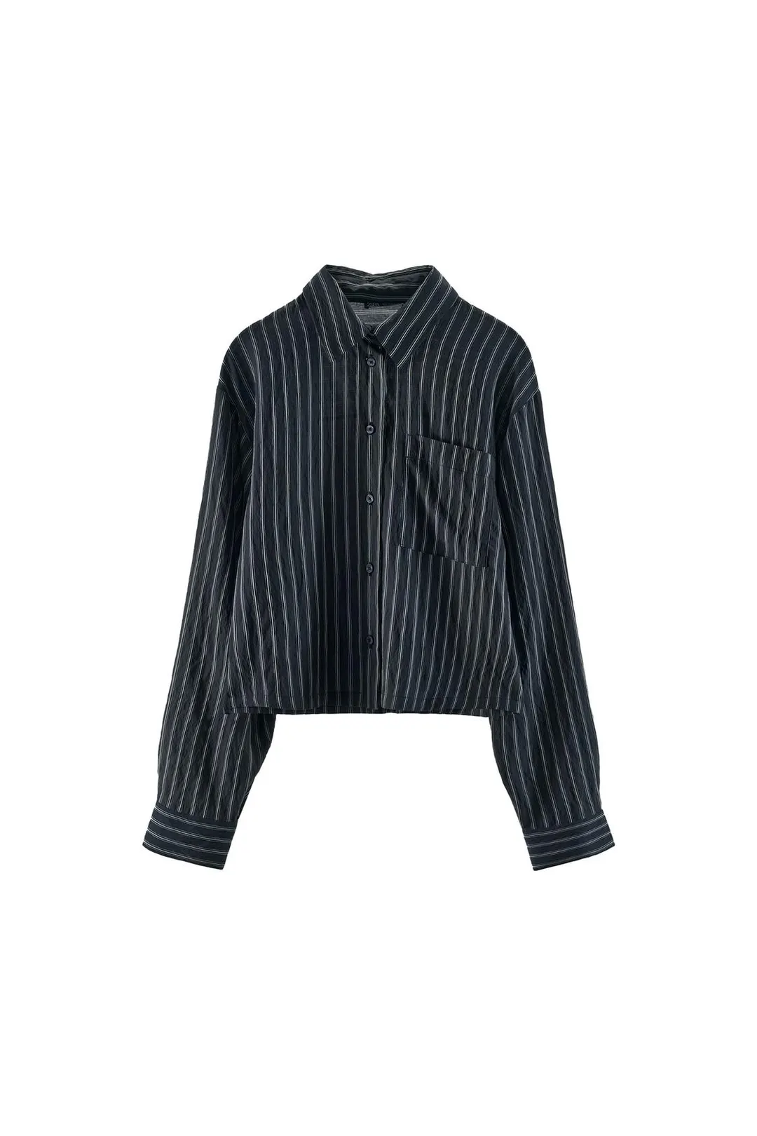 Рубашка с принтом в полоску, Zara