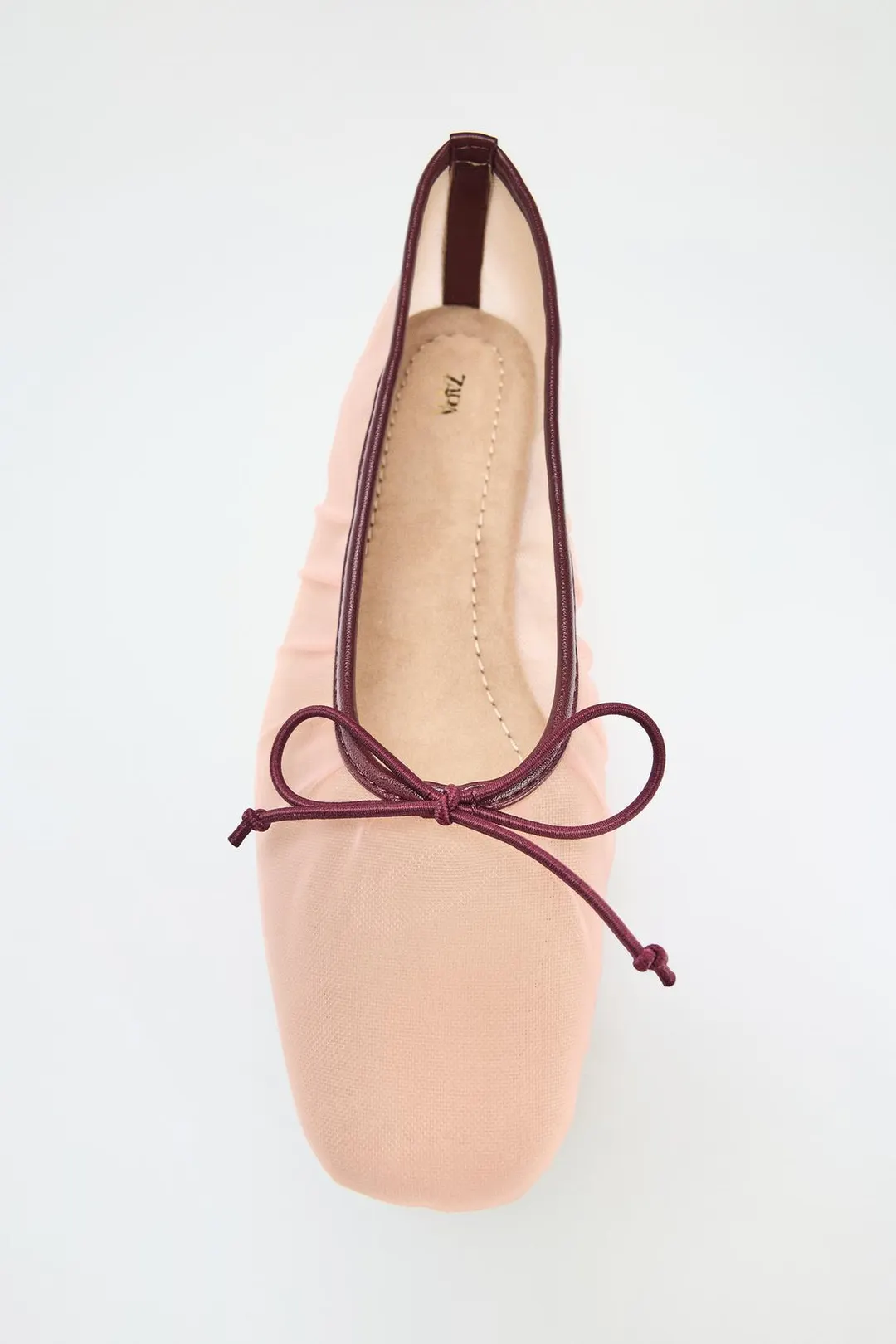 Балетки из сетки с бантом, Zara